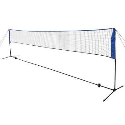 vidaXL Badmintonnetz mit Federbä...