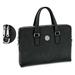 Women's Black Simmons University Sharks Leather Briefcase