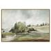 Birch Lane™ Green Country Road by Allison Pearce - Floater Frame Print on Canvas in Brown/Gray/Green | 41.5 H x 61.5 W x 2 D in | Wayfair