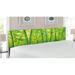 East Urban Home Bamboo King Panel Headboard Upholstered/Metal/Polyester in Green | 78.6 H x 83 W x 3 D in | Wayfair