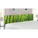 East Urban Home Bamboo King Panel Headboard Upholstered/Metal/Polyester in Green | 78.6 H x 83 W x 3 D in | Wayfair