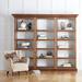 Global Views Right Library Bookcase Wood in Brown | 93 H x 38.13 W x 15.5 D in | Wayfair 9.93726