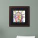 Trademark Fine Art 'Buddha Liberty' by Dean Russo Framed Graphic Art Canvas, Wood | 16 H x 16 W x 0.5 D in | Wayfair ALI5035-W1111BMF