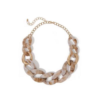 Boston Proper - Marbled Chain Necklace - Neutral Multi -