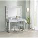 Latitude Run® Vanity Set w/ Mirror & Stool Metal in Black/Gray/Yellow | 62 H x 46.25 W x 18.75 D in | Wayfair 3DDF4E4A997645C5A4B91B72E7D6FE23