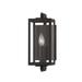 Troy Lighting 1 Light Exterior Wall Sconce - French Iron Aluminum/Glass/Metal in Black/Gray | 12.5 H x 5 W x 7.25 D in | Wayfair B5511-FRN