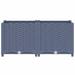 Latitude Run® Planter Raised Flower Bed w/ Rattan Look Plant Box Polypropylene Plastic in Gray | 31.5 H x 15.7 W x 15 D in | Wayfair