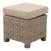 Courtyard Casual Capri Ottoman with Cushion