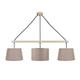 Suspension bois naturel et taupe