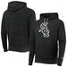 Men's Homage Charcoal Chicago White Sox Hand-Drawn Logo Tri-Blend Pullover Hoodie