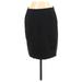 J.Jill Casual Pencil Skirt Knee Length: Black Bottoms - Women's Size Small