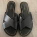 J. Crew Shoes | J. Crew Slip On Sandals Flats Women Sz 8 Black | Color: Black/Gold | Size: 8