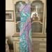 Lilly Pulitzer Dresses | Lilly Pulitzer Nwt Beautiful Seashell Print Maxi Dress Size Xs | Color: Blue/Pink | Size: Xs