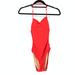 J. Crew Swim | J. Crew Womens Size 0 Cutout One Piece Swimsuit Red Halter Neck | Color: Red | Size: 0