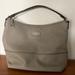 Kate Spade Bags | Kate Spade Women Leather Shoulder Bag Good Pre-Owned Conditions | Color: Gray | Size: 15x10x6