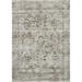 White 65 x 47 x 0.13 in Area Rug - Loloi Rugs Bonney Oriental Area Rug in Moss/Stone Polyester | 65 H x 47 W x 0.13 D in | Wayfair