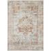 Orange 115 x 79 x 0.13 in Area Rug - Loloi Rugs Bonney Oriental Area Rug in Ivory/Sunset Polyester | 115 H x 79 W x 0.13 D in | Wayfair