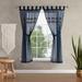 House of Hampton® Fillip Milly Bling Synthetic Sheer Tab top Curtain Panels Synthetic in Green/Blue/Brown | 63 H in | Wayfair