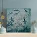 Rosecliff Heights High-Angle Photo Of Shoal Of Sharks Underwater - Wrapped Canvas Painting Canvas in Blue | 12 H x 12 W x 2 D in | Wayfair