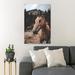 Gracie Oaks Brown Horse Standing On Brown Soil During Daytime 1 - 1 Piece Rectangle Graphic Art Print On Wrapped Canvas in White | Wayfair