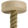 Creative Cables - Kit rosace en bois pour corde 3XL Neutre - Neutre
