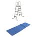 Bestway 52 In SteelPool Ladder w/ No-Slip 9x36-Inch Vinyl Pool Ladder Mat - 53.94 x 31.5 x 75.59 inches