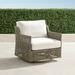 Seton Swivel Lounge Chair with Cushions - Rain Sailcloth Seagull, Standard - Frontgate