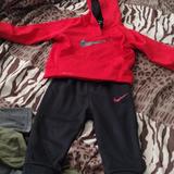 Nike Matching Sets | Nike Dri-Fit Matching Set Red / Black Size 18 Months | Color: Black/Red | Size: 18mb