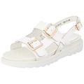 KICKERS Women's NEOSUMMER Sandal, Blanc Vernis, 5 UK