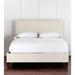Eastern Accents Upholstered Low Profile Standard Bed Linen in White | 50.25 H x 64 W x 86 D in | Wayfair 7WM-UBQ1M-FB1309