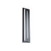 Modern Forms Midnight Black Integrated LED Outdoor Flush Mount Aluminum/Glass/Metal in Black/Gray | 26 H x 6 W x 2.25 D in | Wayfair