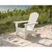 Trex Outdoor Yacht Club Adirondack Chair in White | 36.25 H x 29.75 W x 32.81 D in | Wayfair TXAD410CW