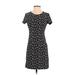 Old Navy Casual Dress - Sheath: Black Print Dresses - Women's Size X-Small