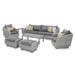 Del Mar 8 Piece Sunbrella Outdoor Patio Sofa And Club Chair Set