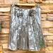 Anthropologie Skirts | Anthropologie Left Of Center Brand Silver Metallic Skirt | Color: Silver | Size: 6