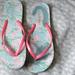 Lilly Pulitzer Shoes | Lily Pulitzer Sandals (Size 7/8) | Color: Green/Pink | Size: 7