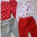 Disney Bottoms | 4 Pc Baby Girl Comfy Pants 18m | Color: White/Silver | Size: 18mb