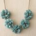 J. Crew Jewelry | J Crew Blue Flower Statement Necklace | Color: Blue/Gold | Size: Os