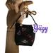 Coach Accessories | Coach C7753 Embroidery Mini Val Duffle Bag Charm Key Chain D9 | Color: Black/Gold | Size: Os