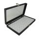 Box Displays Display Storage Tray Case Snap Close Glass lid with Choice of Insert - Jewellery Display Storage Box Case Organiser (Case with White 50 Gem Pots)
