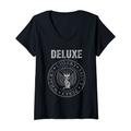 Damen Pussy Deluxe cheeky cat T-Shirt mit V-Ausschnitt