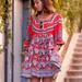 Free People Dresses | Free People Paisley Open-Back Dress | Color: Red | Size: Xs