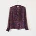 J. Crew Tops | Floral Sheer Silk Button Up Blouse | Color: Pink/Purple | Size: 4