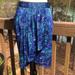 Michael Kors Skirts | Michael Kors Faux Wrap Skirt | Color: Blue/Purple | Size: 6