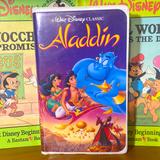 Disney Portable Audio & Video | A Classic Collectable Vhs Tape Aladdin- A Black Diamond Masterpiece | Color: Black/Tan/White | Size: Os