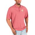 Men's Antigua Heathered Red Calgary Flames Big & Tall Esteem Polo