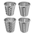 VEVOR Rotary Cheese Grater Manual Vegetable Mandoline 2.5L Bowl 5 Cutting Cone Metal | 10.6 H x 10.3 W x 5.5 D in | Wayfair QCJSCQPJ000000001V0