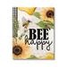 Stupell Industries Bee Happy Sunflower Insect Canvas/Metal in Yellow | 40 H x 30 W x 1.5 D in | Wayfair ak-666_cn_30x40