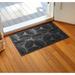 Matterly Waterhog Deanna Indoor Outdoor Doormat Synthetics in Black | 35 H x 23 W x 0.375 D in | Wayfair 20711540023