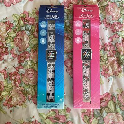 Disney Accessories | Disney Wristband For Apple Watch | Color: Blue/Pink | Size: Os